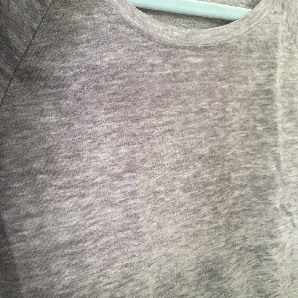 Grey Nollie Long Sleeve Crop Top - Picture 5 of 6